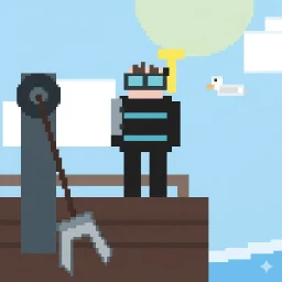 Ikon Pixel Fish Miner